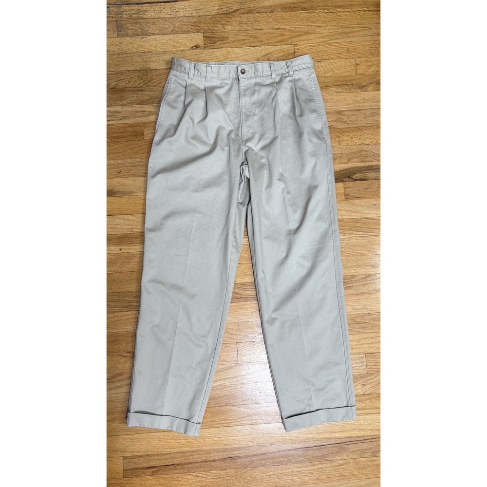 Jos. A. Bank Pants Mens 35x32 Khaki Brown Classic‎ Wrinkle Resistant Twill NWT
